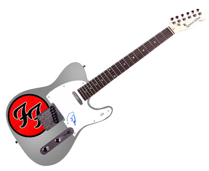 Foo Fighters Dave Grohl Signed  Autographed Custom Graphics Photo Guitar ACOA