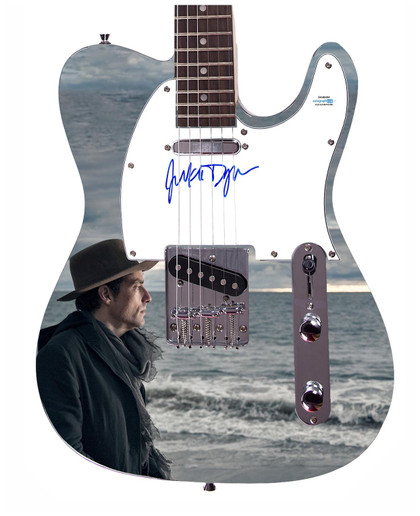 Jakob Dylan Bob Son Wallflowers Autographed Custom 1/1 Graphics Photo Guitar ACOA