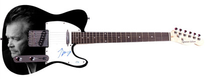 John Cougar Mellencamp Signed 1/1 Custom Graphics Guitar ACOA Version 1