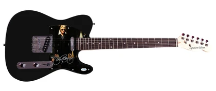 Jon Bon Jovi Signed Autographed Custom Graphics Photo Guitar ACOA Version 2
