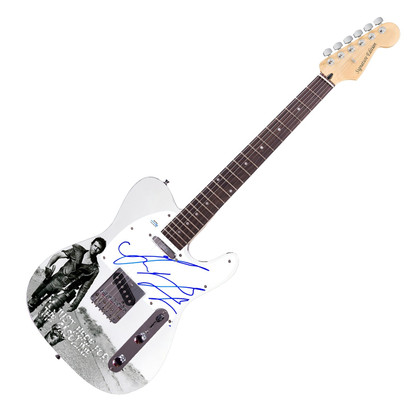 Mel Gibson Signed Mad Max Custom Graphics Photo Guitar ACOA