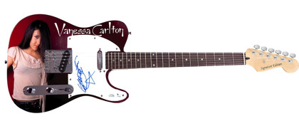Vanessa Carlton Signed Autographed Photo Graphics Guitar ACOA