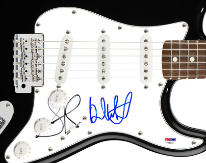 Aerosmith Signed X2 Guitar Steven Tyler Brad Whitford PSA Version 4