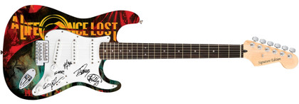 A Life Once Lost Signed Autographed 1/1 Custom Graphics Photo Guitar Version 1