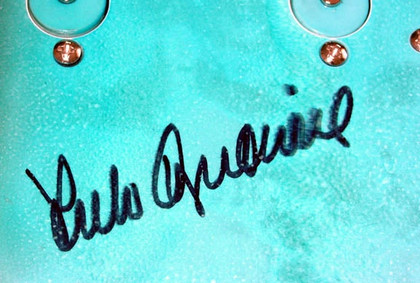 Arlo Guthrie Signed Autographed Custom Airbrushed Guitar ACOA