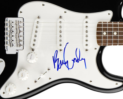 Berry Gordy Signed Autographed Guitar