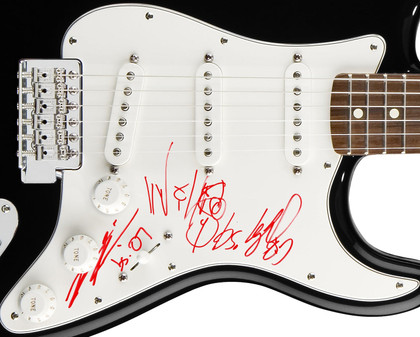 Bloodsimple Signed Autographed Guitar