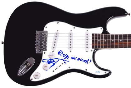 Blues Traveler John Popper Signed Autographed Guitar w Lyrics Run Around ACOA