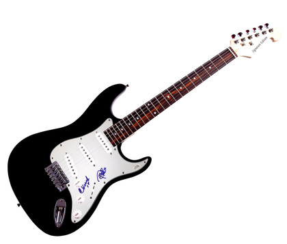Cheech & Chong Autographed X2 Guitar Cheech Marin Tommmy Chong ACOA Version 3