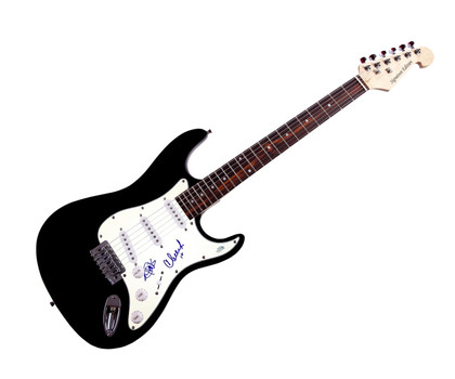 Cheech & Chong Autographed X2 Guitar Cheech Marin Tommmy Chong ACOA Version 6