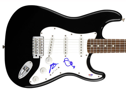 Fall Out Boy Signed X2 Autographed Guitar PSA Version 3