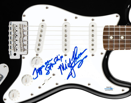 Jefferson Starship Mickey Thomas Signed Autographed Guitar ACOA