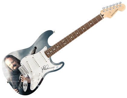 John Petrucci Signed Autographed Photo Graphics Guitar ACOA