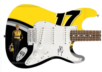 Matt Kenseth Signed Autographed Custom Photo Nascar Graphics 1/1 Guitar