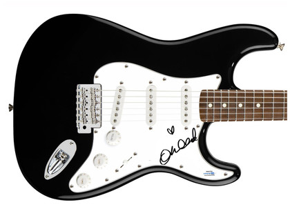 Oh Land Signed Autographed Guitar ACOA