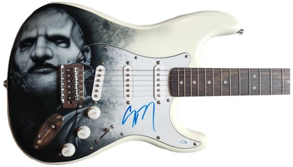 Slipknot Corey Taylor Autographed Fender Hand Airbrushed Painting Guitar Exact Proof Version 1