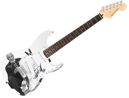 Sonny Rollins Signed Autographed 1/1 Custom Graphics Photo Guitar ACOA