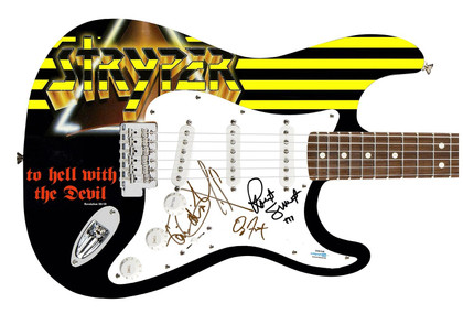 Stryper Signed Autographed Custom Photo Graphics Guitar ACOA ACOA