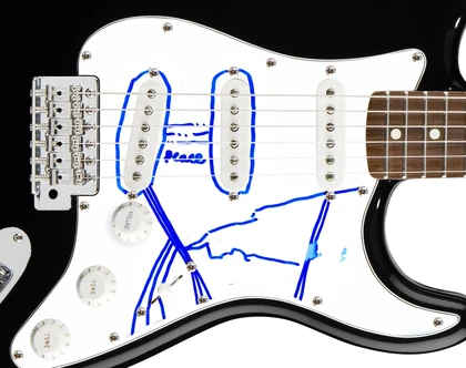 The Bright Black Signed Autographed Guitar
