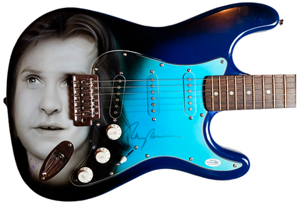 The Kinks Ray Davies Autographed Hand Airbrushed Painting Guitar UACC AFTAL ACOA