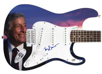 Tony Bennett Signed Autographed Guitar ACOA Version 2