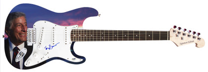 Tony Bennett Signed Autographed Guitar ACOA Version 2