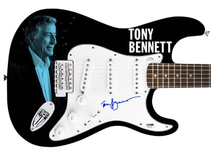 Tony Bennett Signed Autographed Guitar ACOA Version 4
