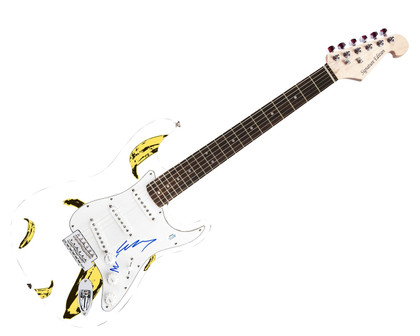 Velvet Underground Signed Autographed 1/1 Custom Graphics Guitar