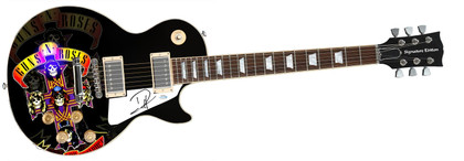 Guns N Roses Duff McKagan Signed Custom Graphics Album Guitar