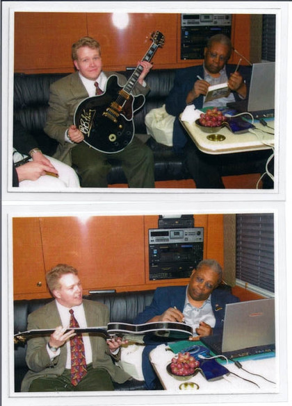 B.B. King Signed 1/1 Custom Graphics Guitar