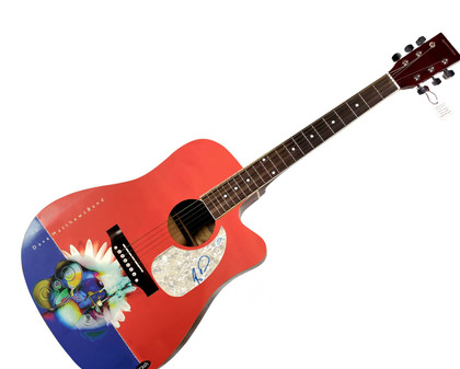 Dave Matthews Band Boyd Tinsley Autographed Custom Graphics Guitar