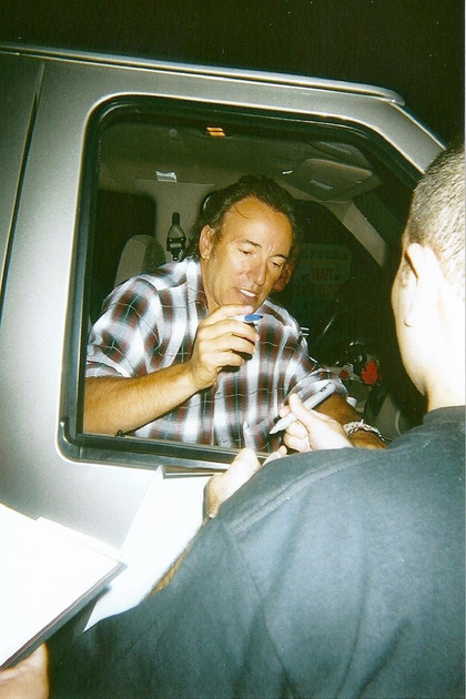 Bruce Springsteen Born To Ride Signed Custom Graphics Guitar ACOA