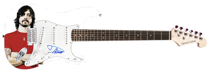 Dave Grohl Signed Guitar - Intense Custom Graphics - COA & ACOA Certified Version 1