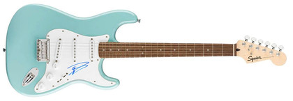 Dave Grohl Signed Lake Placid Blue Fender Stratocaster Guitar