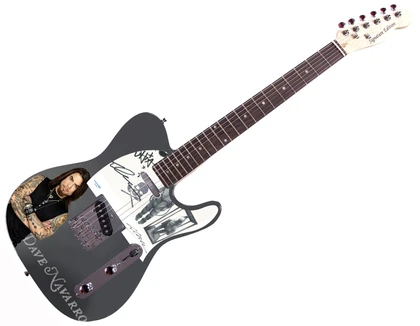 Dave Navarro Janes Addiction Signed Iconic Gaze Custom Graphics Guitar ACOA