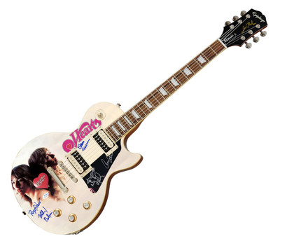 Heart Signed Epiphone Les Paul Custom Graphics Guitar Exact Proof ACOA Version 1