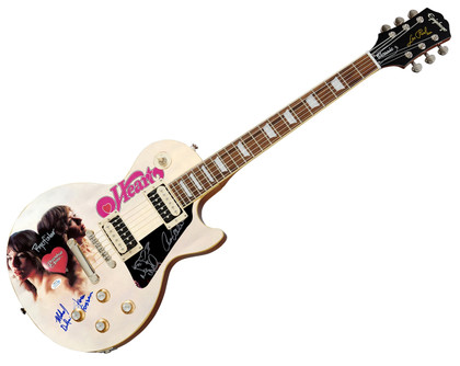 Heart Signed Epiphone Les Paul Custom Graphics Guitar Exact Proof ACOA Version 3