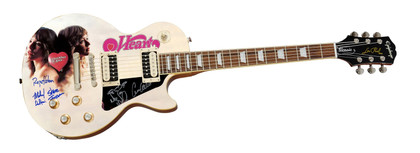 Heart Signed Epiphone Les Paul Custom Graphics Guitar Exact Proof ACOA Version 4