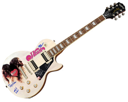 Heart Signed Epiphone Les Paul Custom Graphics Guitar Exact Proof ACOA Version 6