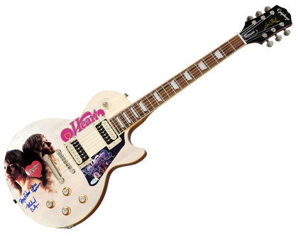 Heart Signed Epiphone Les Paul Custom Graphics Guitar Exact Proof ACOA Version 8
