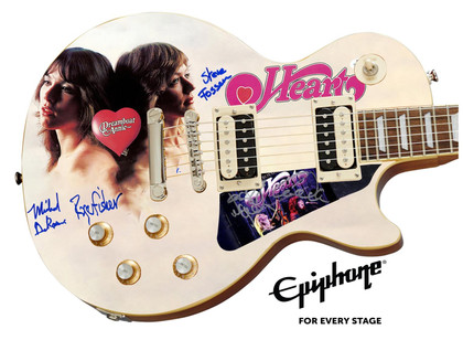 Heart Signed Epiphone Les Paul Custom Graphics Guitar Exact Proof ACOA Version 9
