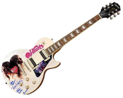 Heart Signed Epiphone Les Paul Custom Graphics Guitar Exact Proof ACOA Version 10