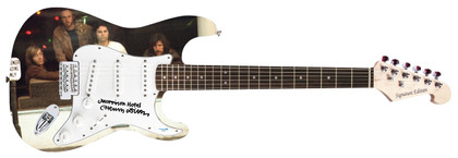 Henry Diltz Photographer Autographed Morrison Hotel Doors Custom Graphics Guitar