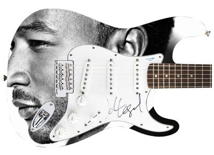 John Legend Autographed "In The Key Of Legend" Custom Graphics Guitar ACOA