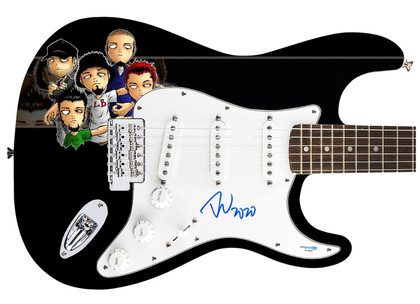 Limp Bizkit Fred Durst Autographed "Cartoon Chaos" Custom Graphics Guitar ACOA