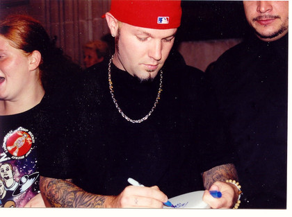 Limp Bizkit Fred Durst Autographed "Cartoon Chaos" Custom Graphics Guitar ACOA