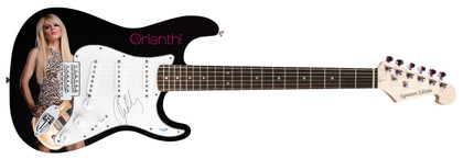 Orianthi Signed Custom Graphics Guitar ACOA