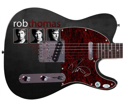 Rob Thomas Matchbox Twenty Autographed Triple Threat Custom Graphics Guitar ACOA