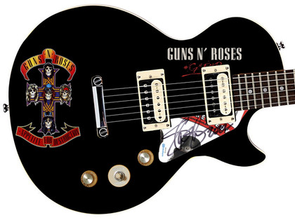 Slash of Guns N Roses Autographed Custom Graphics His Model Epiphone Guitar Version 2