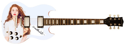Scarlett Sabet Autographed Custom Graphics Guitar ACOA